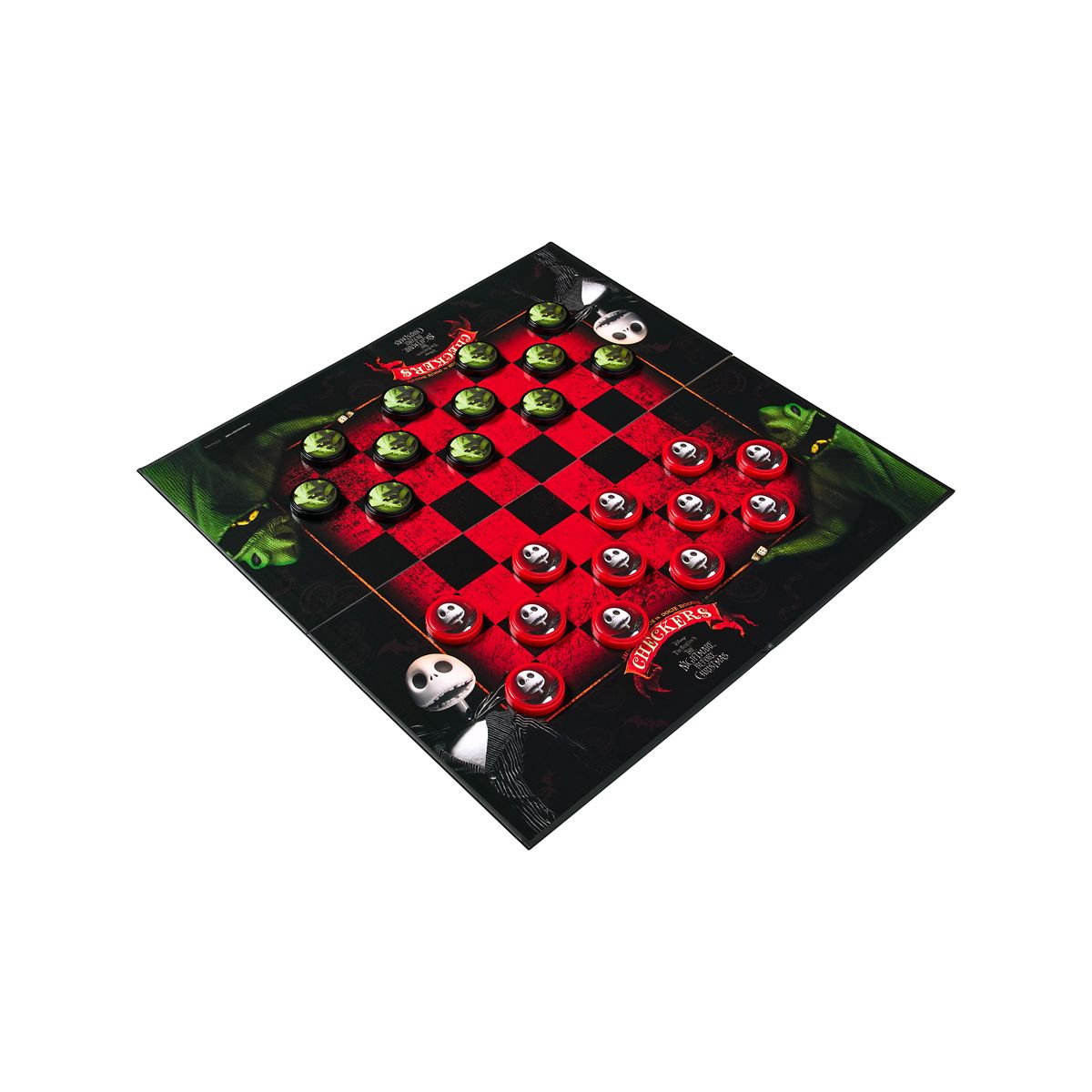Jack Skellington vs. Oogie Boogie Checkers Set - The Nightmare Before Christmas MULTI-COLOR