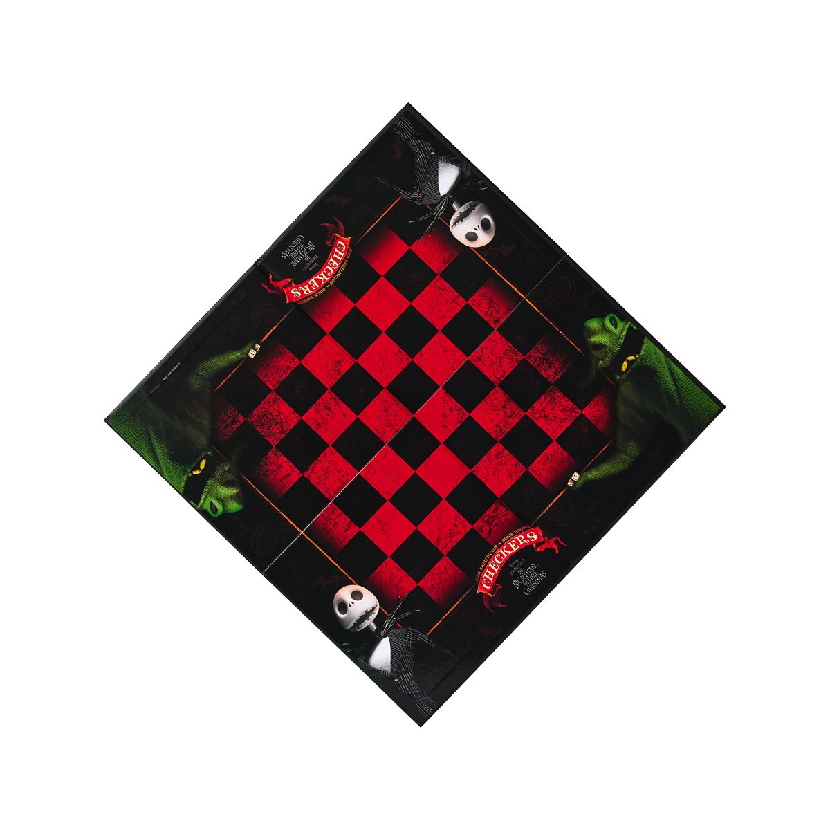 Jack Skellington vs. Oogie Boogie Checkers Set - The Nightmare Before Christmas MULTI-COLOR