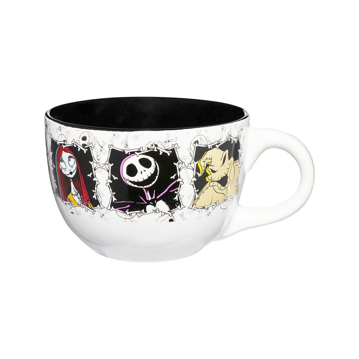 Nightmare Before Christmas Character Panel Soup Mug - 24 oz. WHITE - MULTI