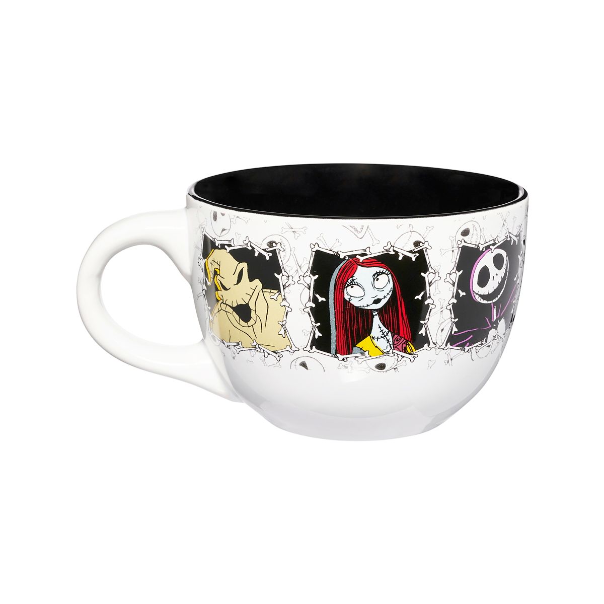 Nightmare Before Christmas Character Panel Soup Mug - 24 oz. WHITE - MULTI