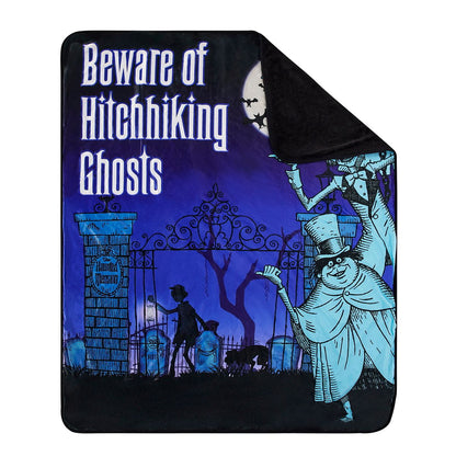 Hitchhiking Ghosts The Haunted Mansion Fleece Blanket - Disney MULTI-COLOR