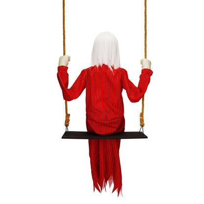Ghostly Swing Girl Static Prop