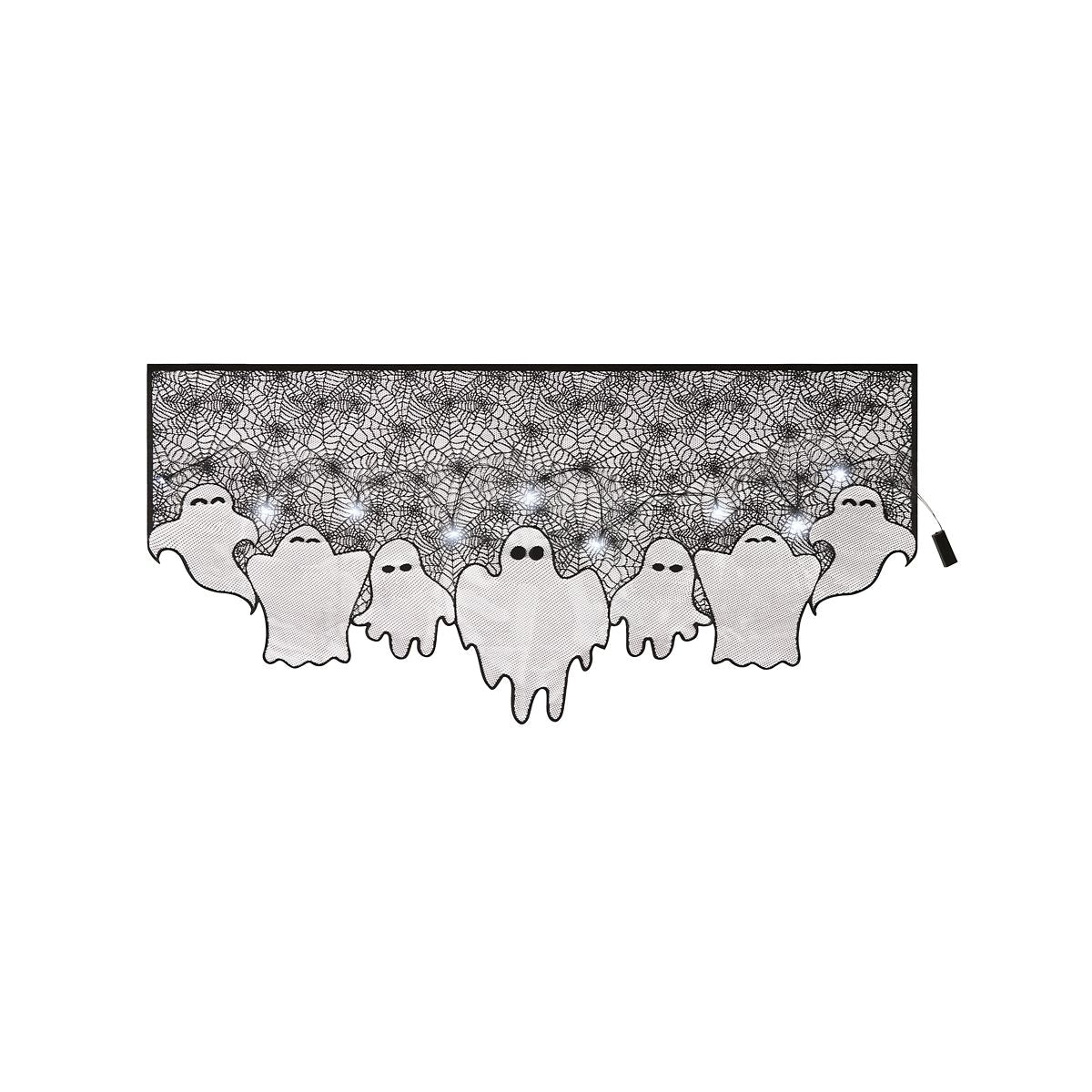 Light-Up Lace Ghost Mantel Scarf MULTI-COLOR