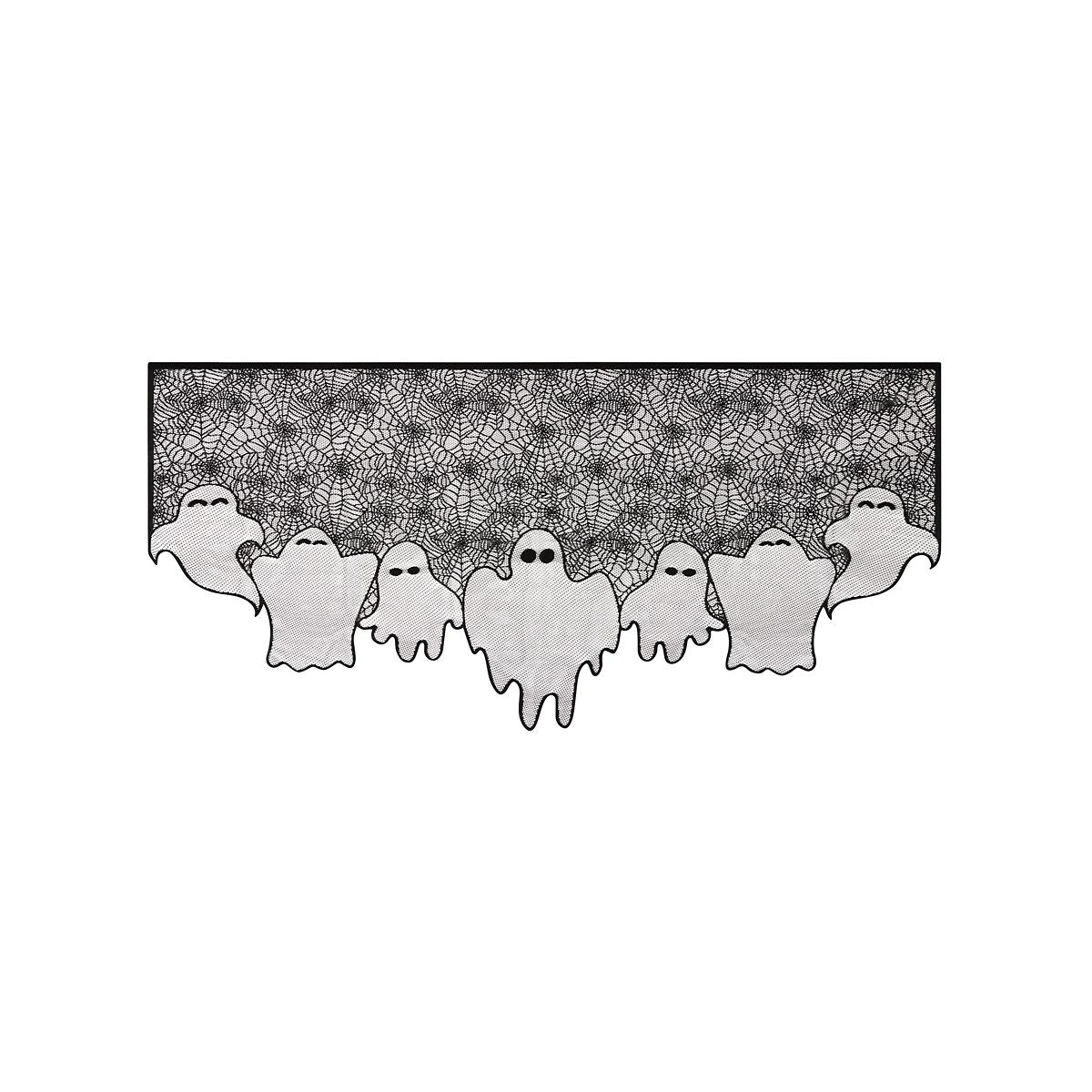 Light-Up Lace Ghost Mantel Scarf MULTI-COLOR