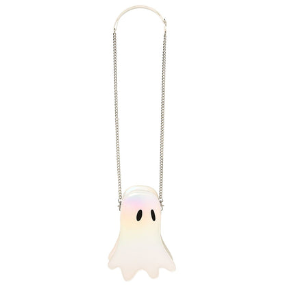 Iridescent Ghost Crossbody Bag WHITE