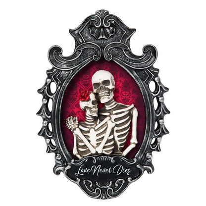 Love Never Dies Sign BLACK AND RED
