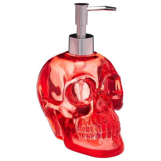 Gothic Skull Soap Dispenser RED