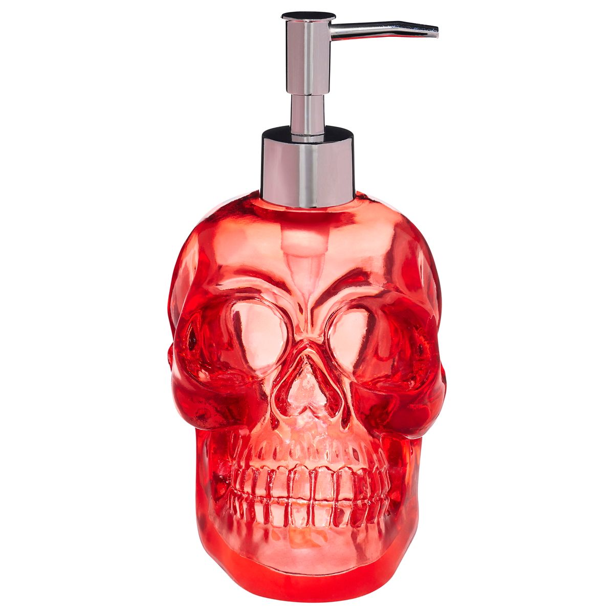 Gothic Skull Soap Dispenser RED