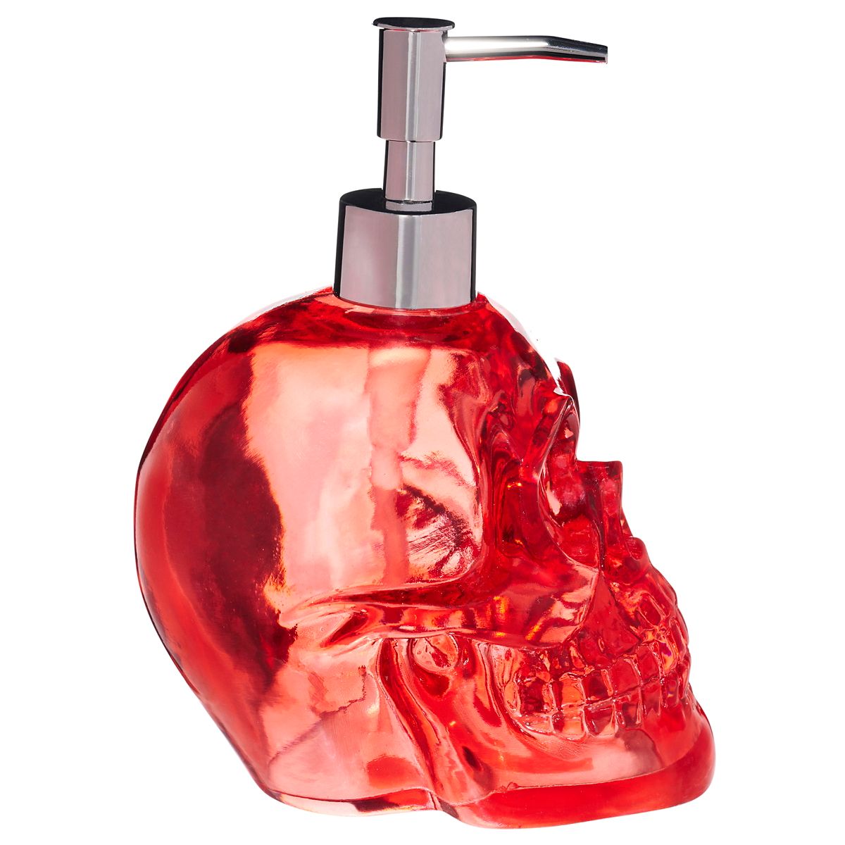 Gothic Skull Soap Dispenser RED
