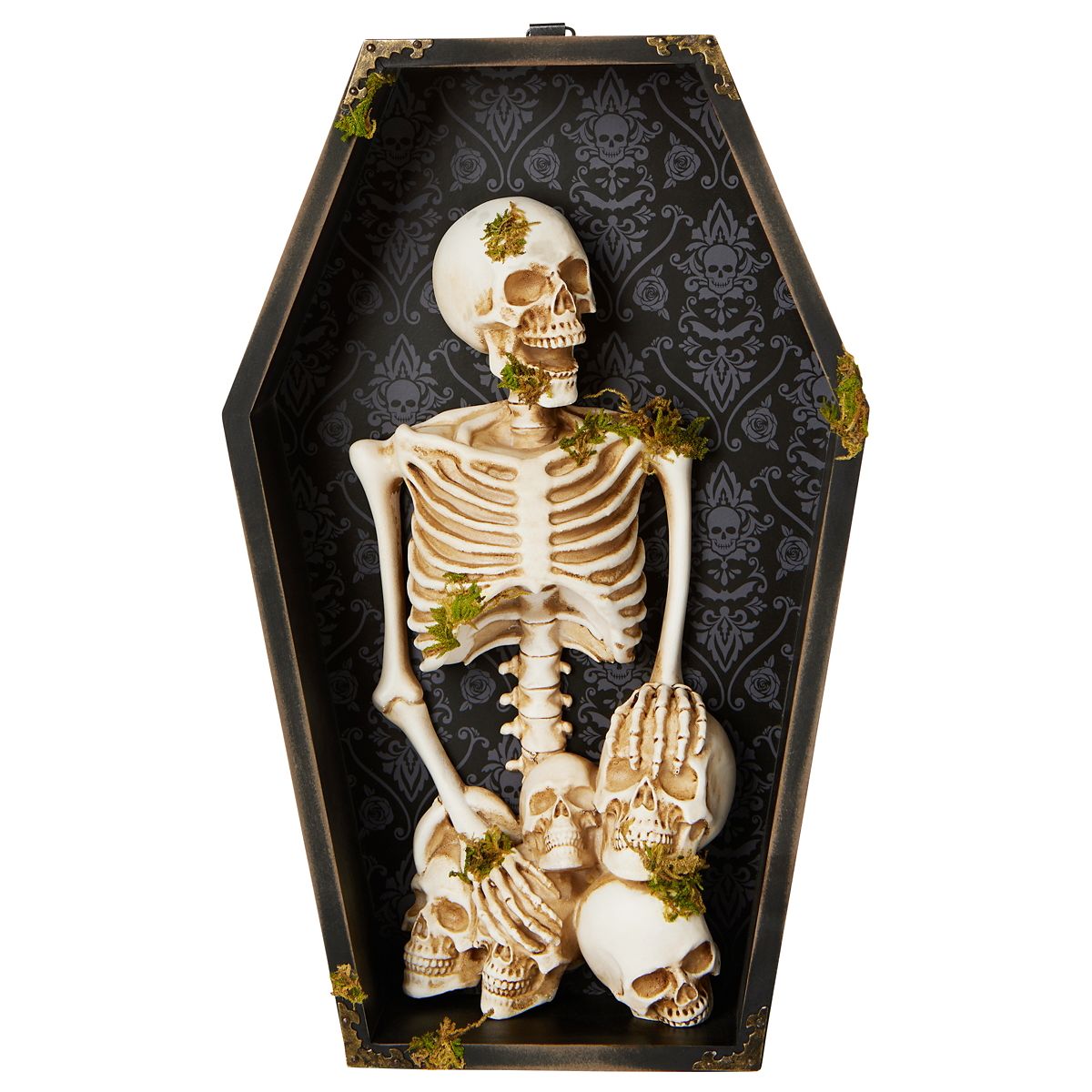 Gothic Noir Skeleton Coffin Sign MULTI-COLOR