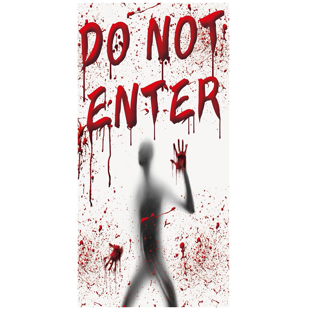 Bloody Window Decorations - 2 Pack RED AND WHITE