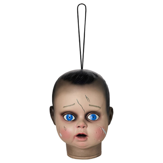 Hanging Baby Doll Head Static Prop MULTI-COLOR
