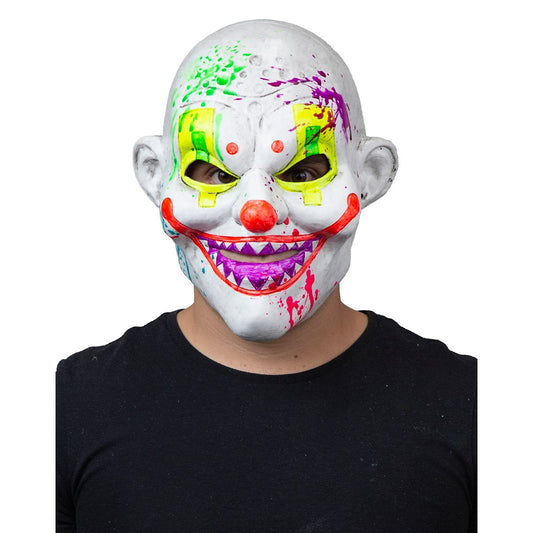 Black Light Neon Clown Full Mask