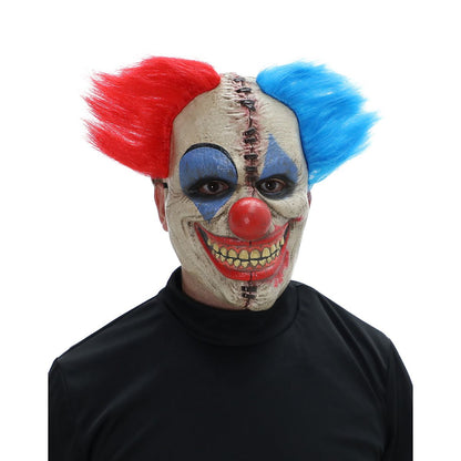 Double Vision Clown Half Mask WHITE