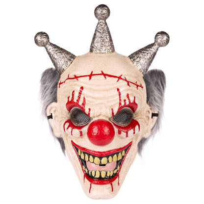 Psycho Clown Vac Half Mask BLACK AND WHITE