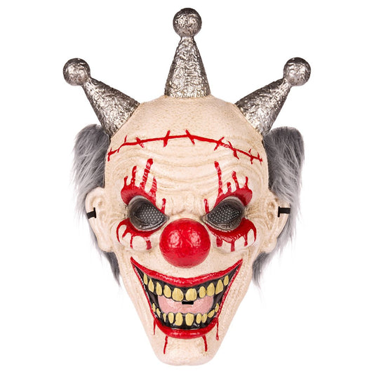 Psycho Clown Vac Half Mask BLACK AND WHITE