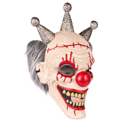 Psycho Clown Vac Half Mask BLACK AND WHITE