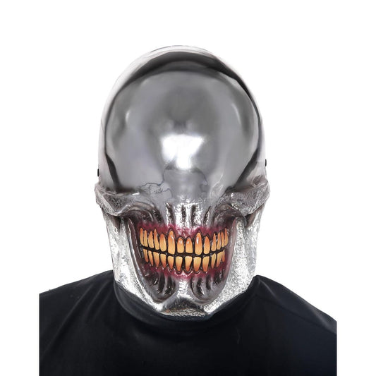 Chrome Smile Half Mask SILVER