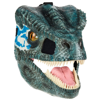 Blue Moving Mouth Half Mask - Jurassic Park BLUE