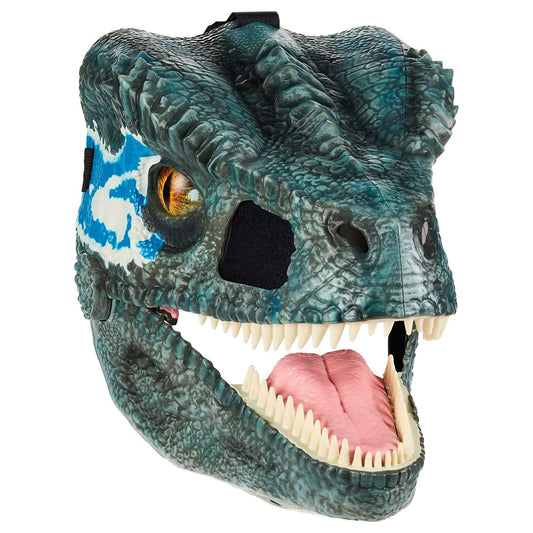 Blue Moving Mouth Half Mask - Jurassic Park BLUE