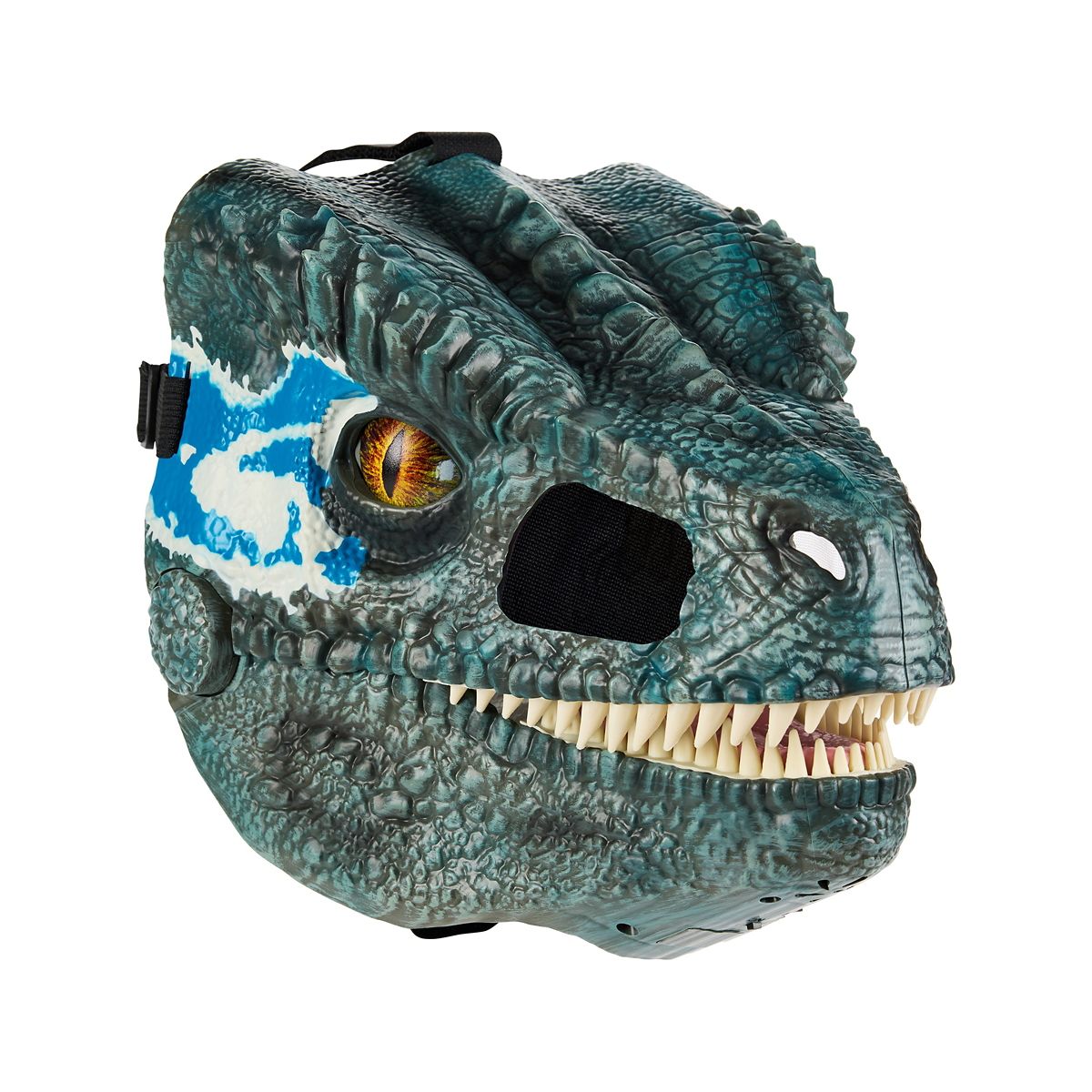 Blue Moving Mouth Half Mask - Jurassic Park BLUE