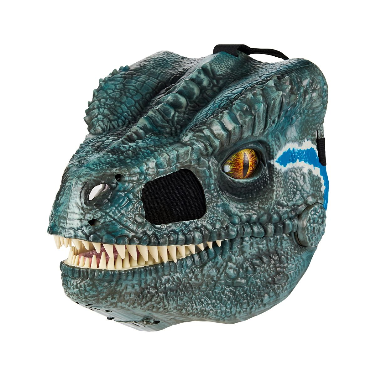 Blue Moving Mouth Half Mask - Jurassic Park BLUE