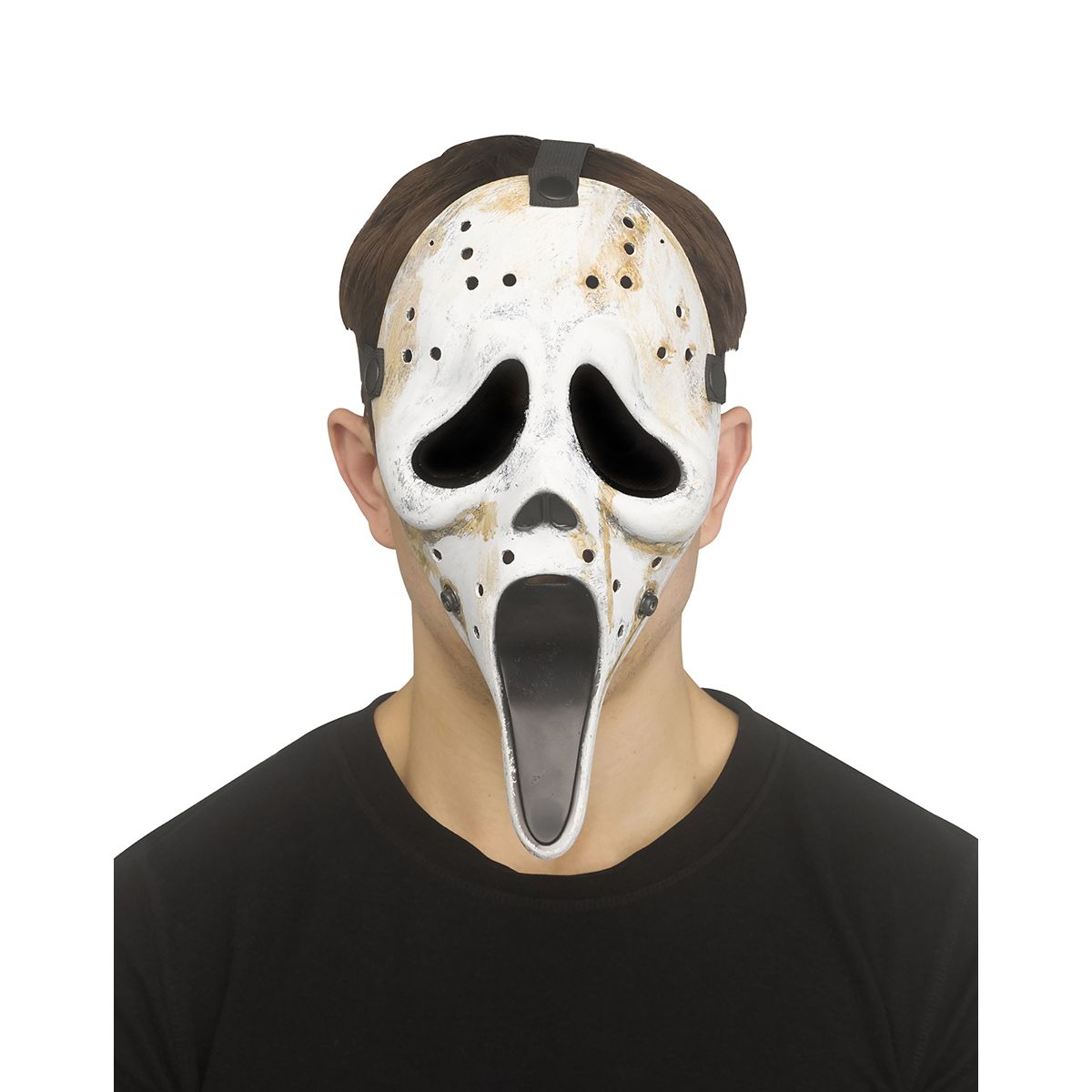 Kids Ghost Face Hockey Half Mask MULTI-COLOR
