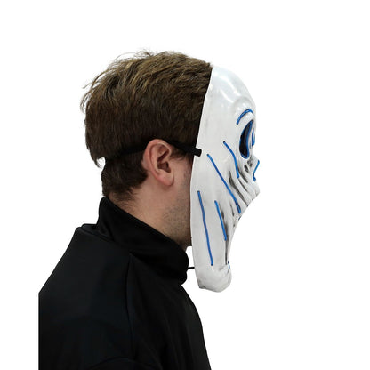Light-Up EL Wire Phantom Half Mask WHITE