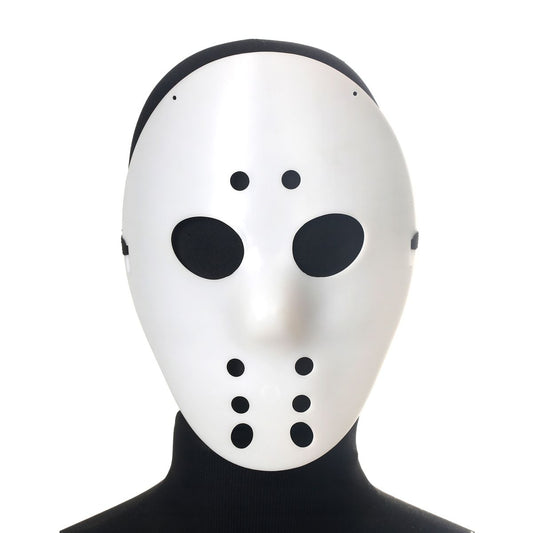 Kids Horror Hockey Half Mask WHITE
