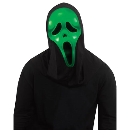 Light-Up Ghost Face Color Changing Half Mask MULTI-COLOR
