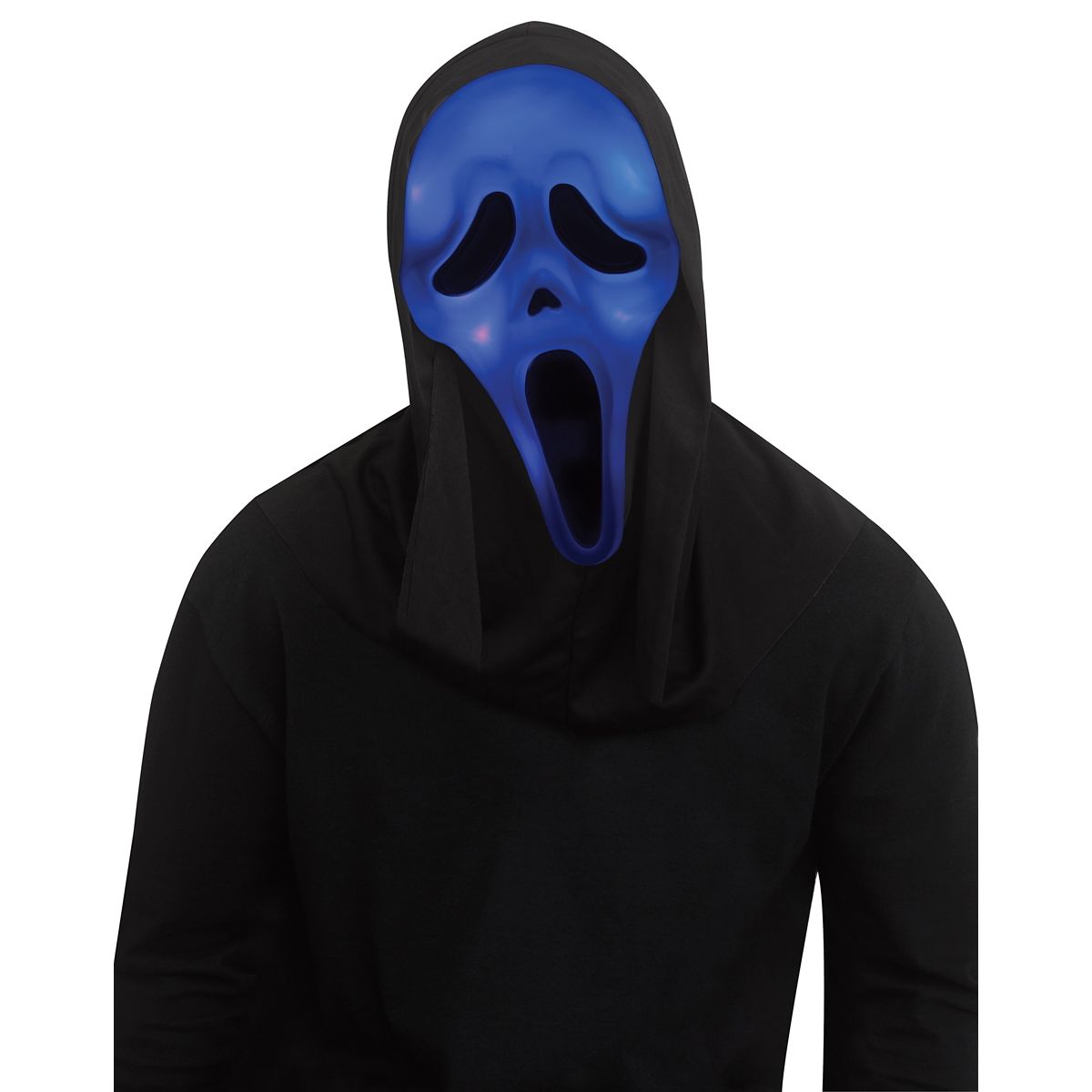 Light-Up Ghost Face Color Changing Half Mask MULTI-COLOR