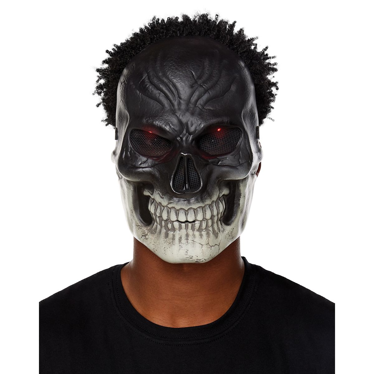 Light-Up Dark Skeleton Mask