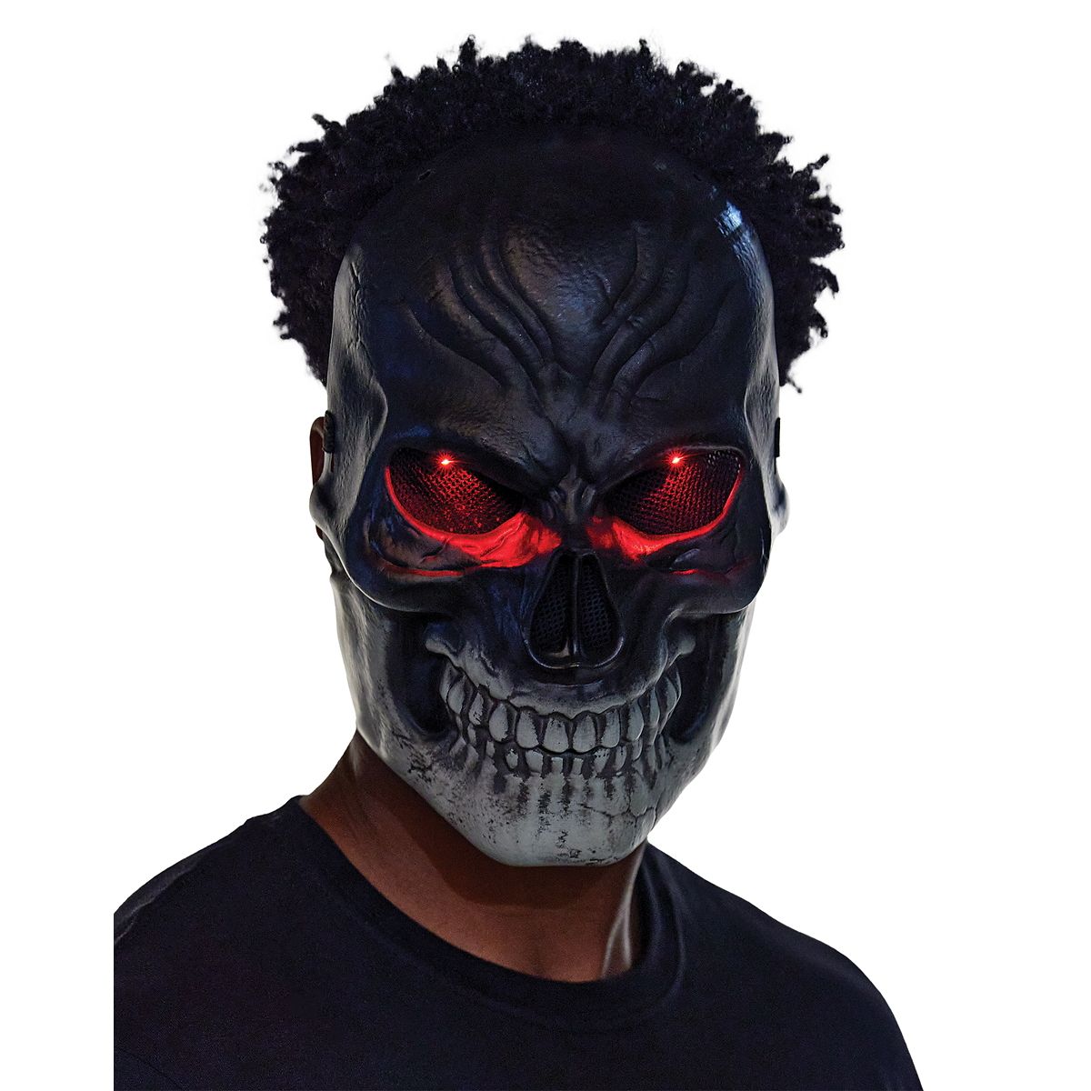 Light-Up Dark Skeleton Mask