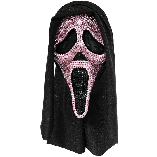 Ghost Face Pink Bling  Mask PINK