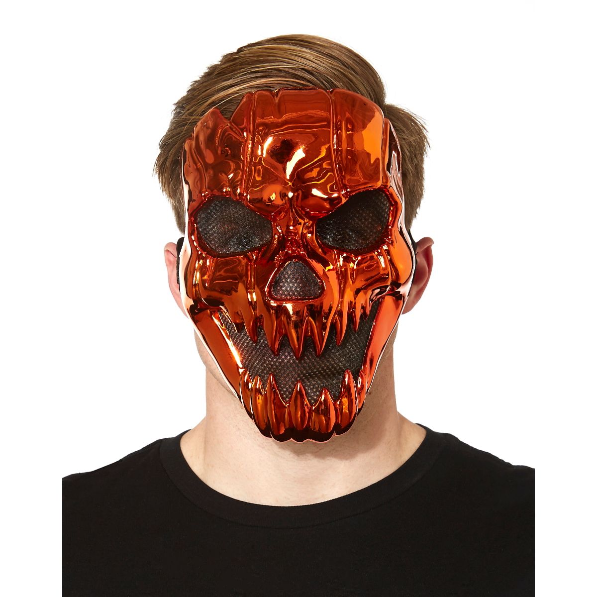 Metallic Pumpkin Mask