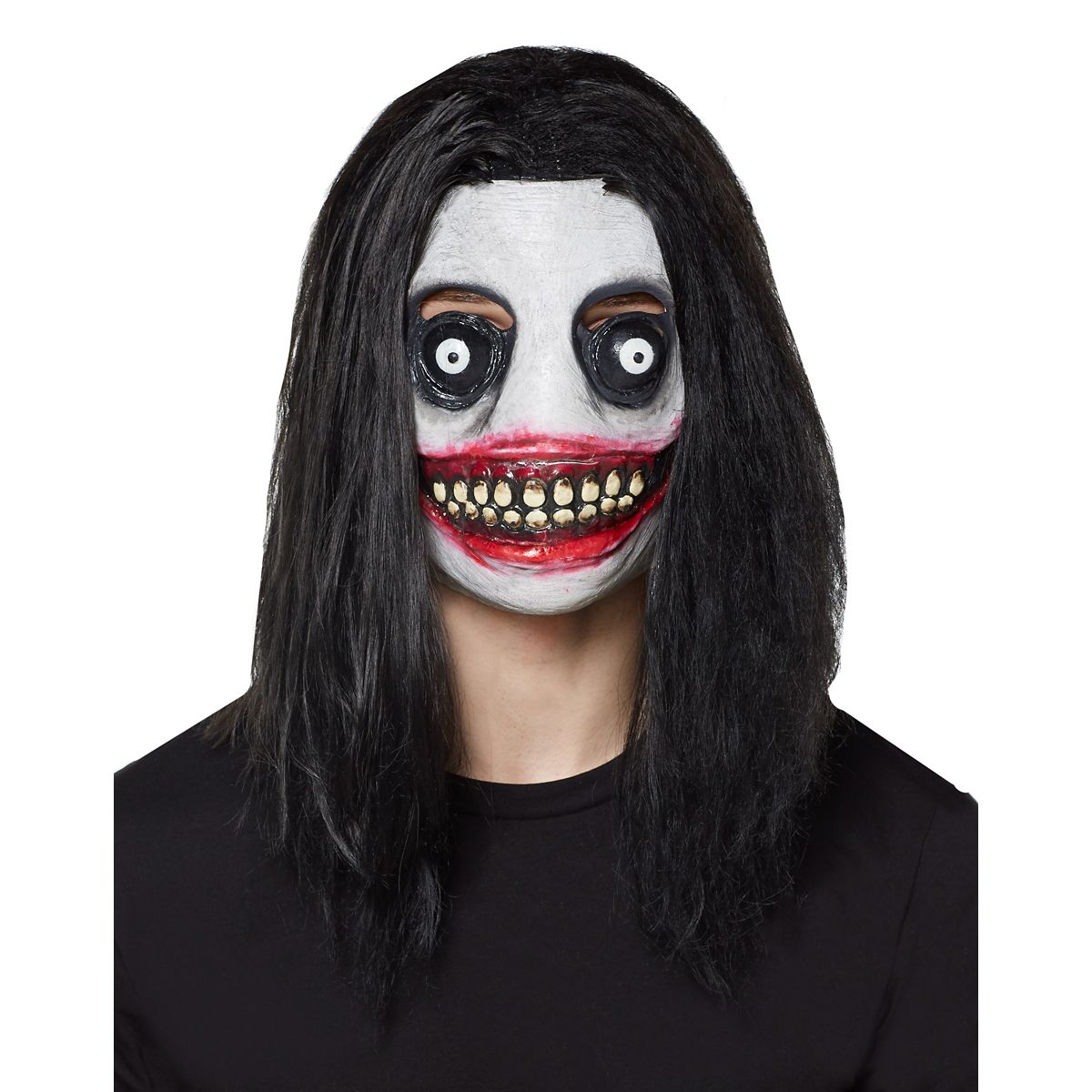Demented Grinning Killer Half Mask
