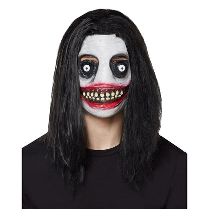 Demented Grinning Killer Half Mask
