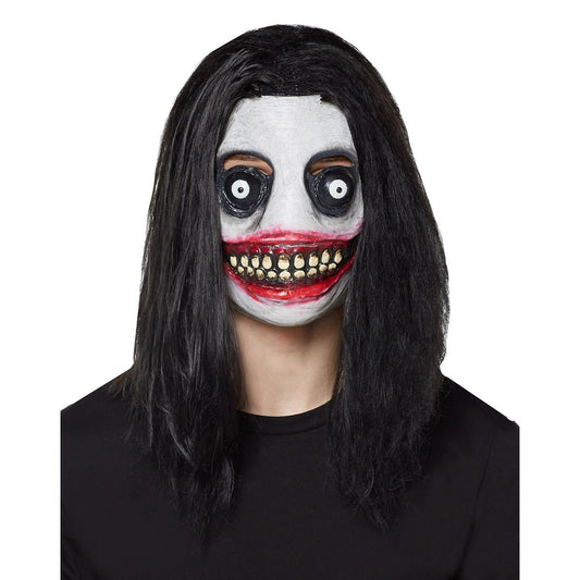 Demented Grinning Killer Half Mask