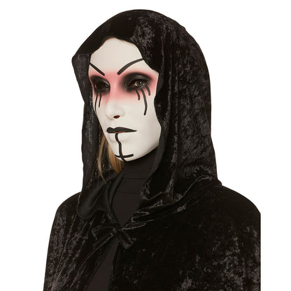 Unholy Possessed Nun Half Mask WHITE - MULTI