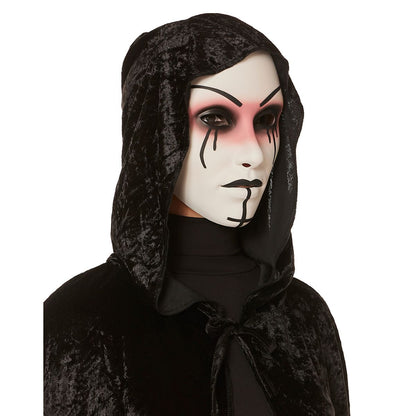 Unholy Possessed Nun Half Mask WHITE - MULTI