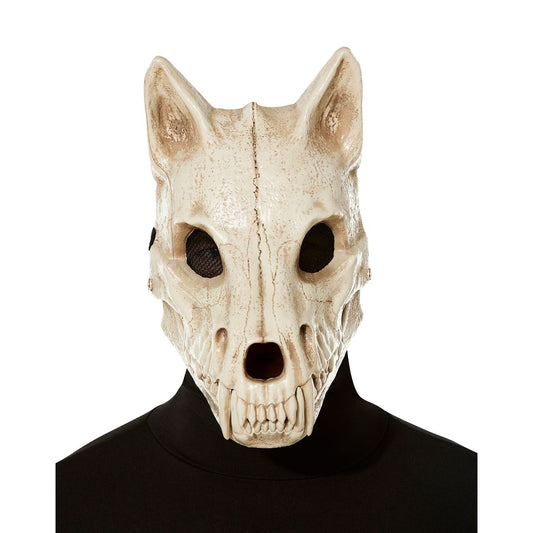 Skeletal Wolf Half Mask