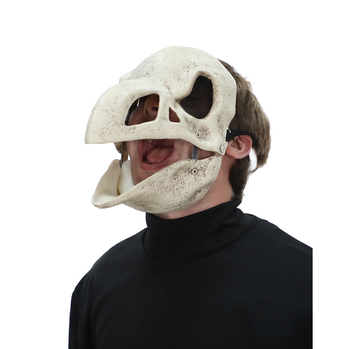 Skeletal Crow Half Mask