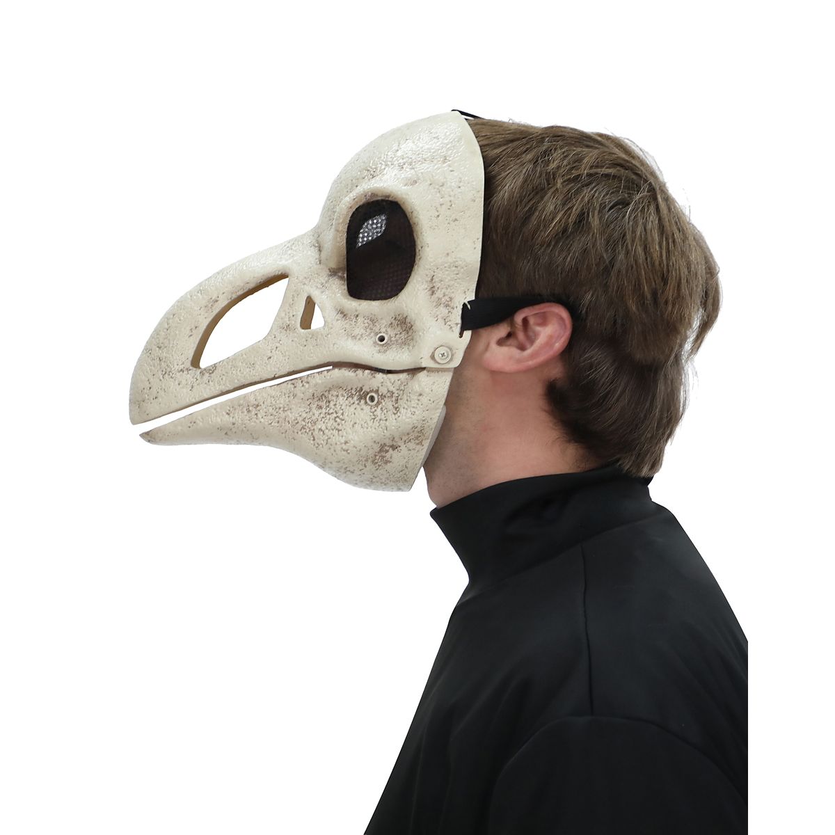 Skeletal Crow Half Mask
