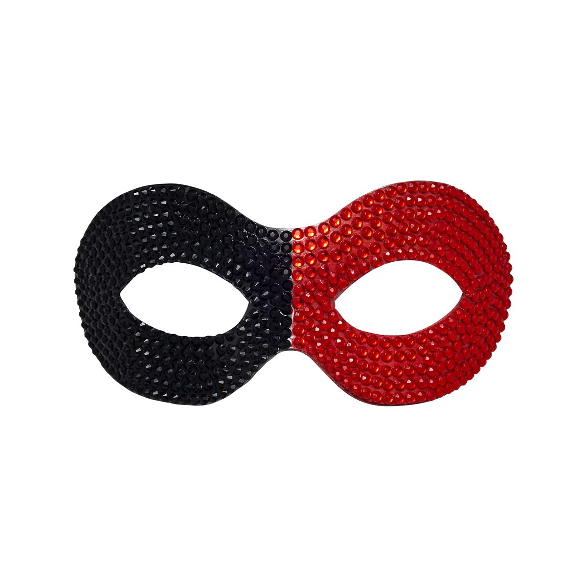 Kids Harley Quinn Eye Mask - DC Villains BLACK AND RED