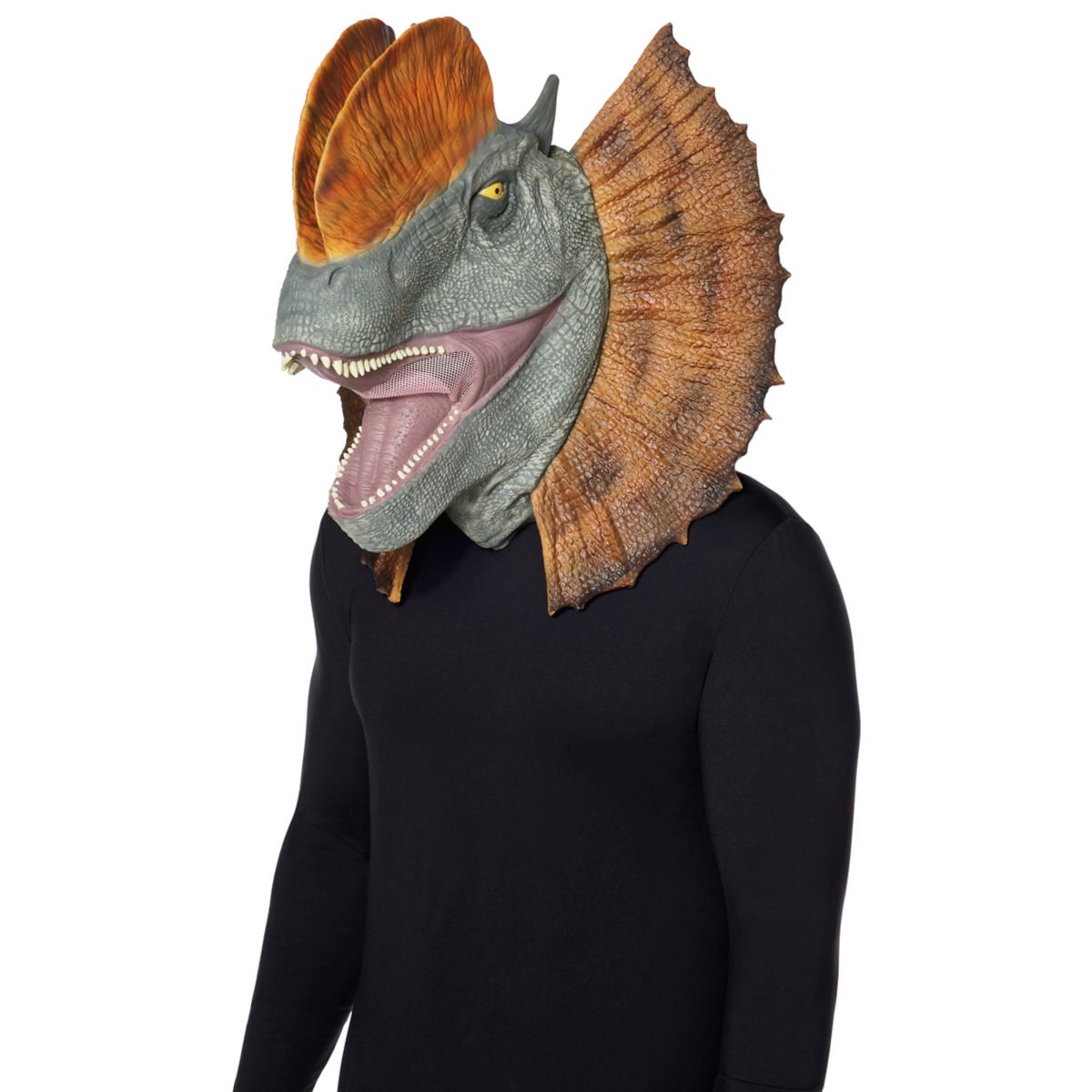 Dilophosaurus Full Mask - Jurassic Park MULTI-COLOR
