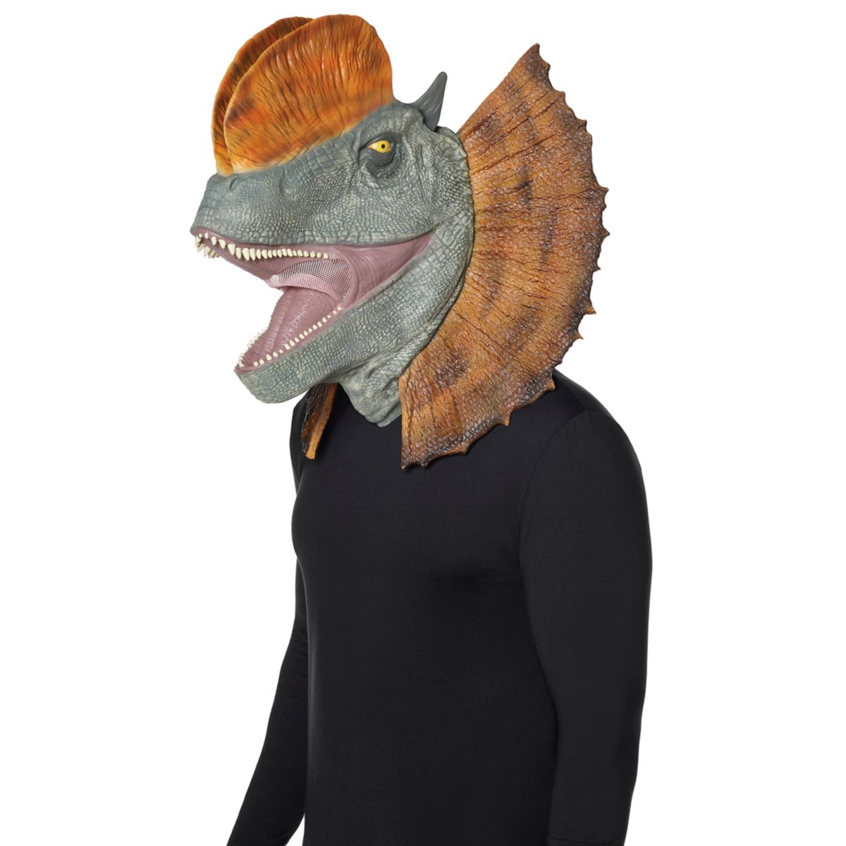 Dilophosaurus Full Mask - Jurassic Park MULTI-COLOR