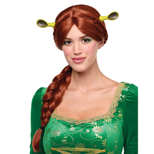 Fiona Wig with Ears -  Shrek RED