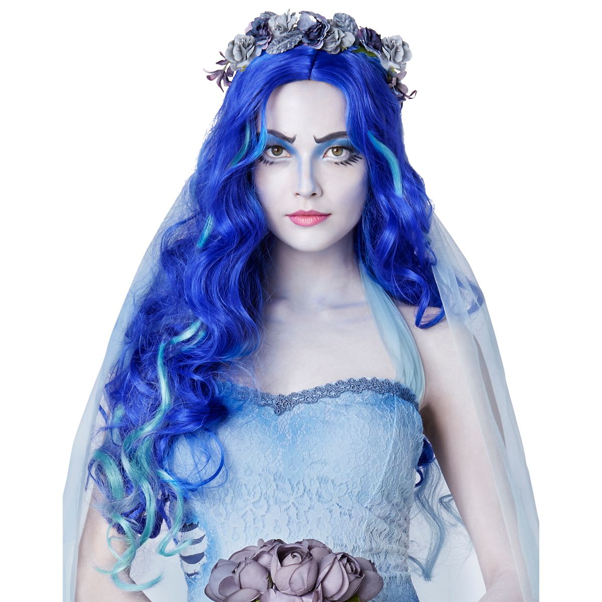Blue Emily Wig - Corpse Bride BLUE