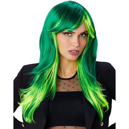 Green Ombre Wig GREEN