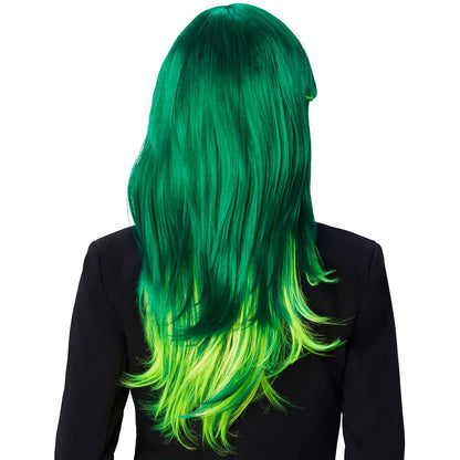 Green Ombre Wig GREEN